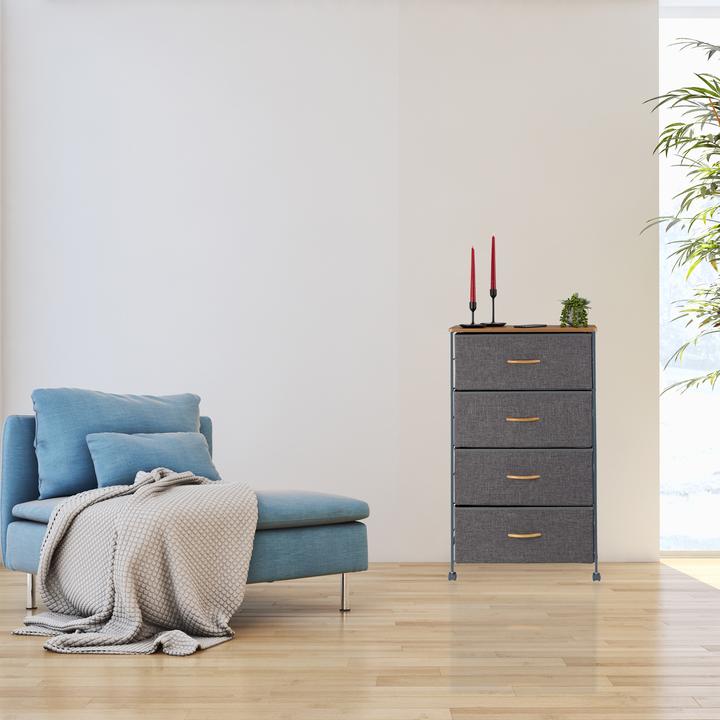 Actual product image Relaxdays Chest of Drawers of Casters (58 x 30 x 74.5 cm)