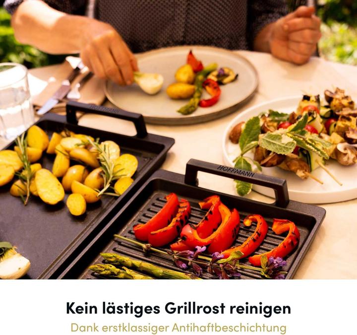 Produktbild Hoffmann Teppanyaki Grillplatte mit Seitengriffen