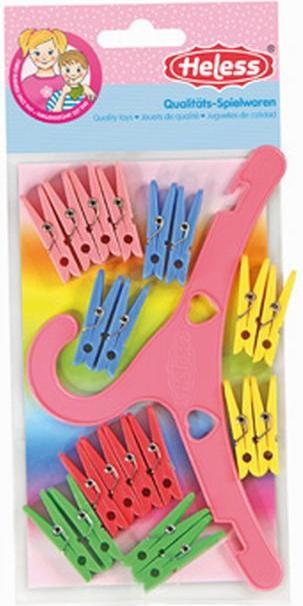 Produktbild Heless Kleiderbügel & Wasknijperset