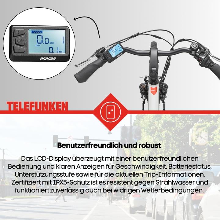 Actual product image Telefunken City E-Bike Damen RC825 28 Zoll Frontmotor 7-Gang Kettenschaltung
