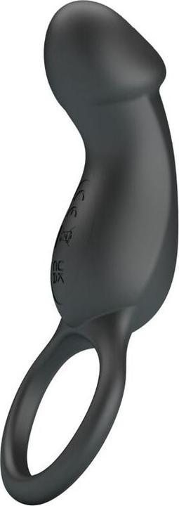 Image du produit Pretty Love Trae Anneau Vibrant Avec Stimulateur Noir (14 cm)