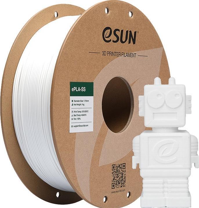 Immagine prodotto eSUN EPLA-SS 1,75mm COLD WHITE 1kg (PLA, 1.75 mm, 1000 g, Bianco)