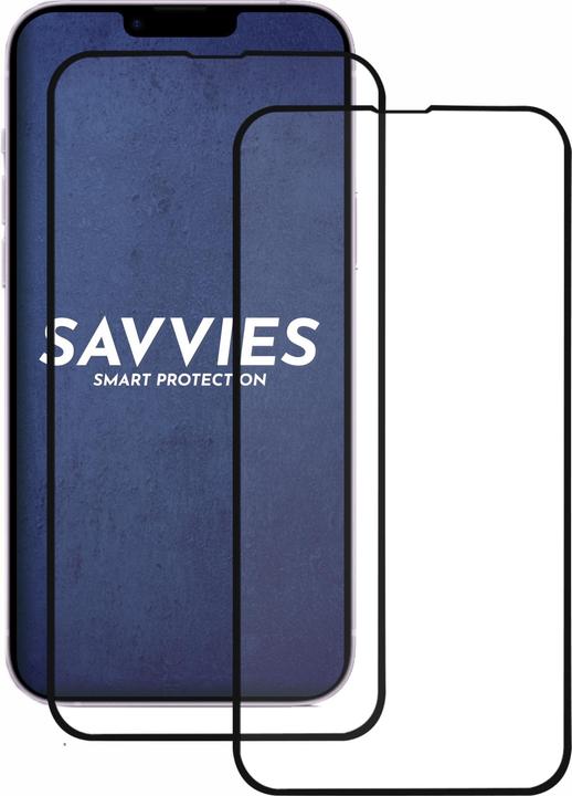 Produktbild Savvies Full-Screen Displayschutz Panzerglas Schutzglas (2 Stück, Apple iPhone 14 Plus)