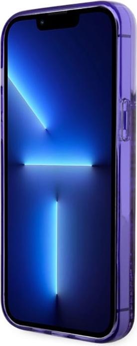 Produktbild Guess GUHCP14XLC4PSGU iPhone 14 Pro Max 6.7" purple/purple hardcase Liquid Glitter 4G Transculent (Apple iPhone 14 Pro Max)