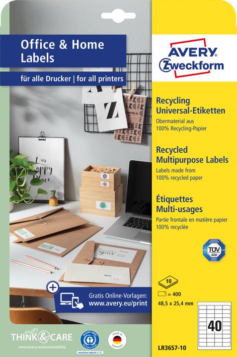 Produktbild Avery Recycling Universal-Etiketten