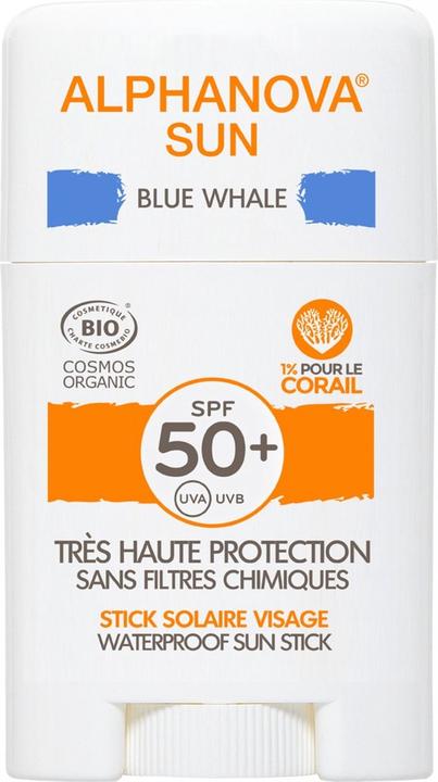 Produktbild Alphanova SUN Bio STICK SPF50+ BLAU sehr hoher Schutz Stick (Sonnencreme Gesicht, SPF 50+, 12 ml, 12 g)