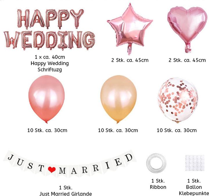 Produktbild Ueli Express 49 in 1 Happy Wedding Ballon Mega Set (1 x)