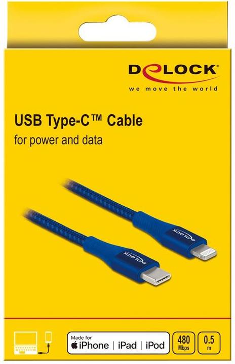 Produktbild Delock USB-C – Lightning (0.50 m, USB 2.0)