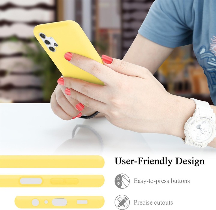 Actual product image Cadorabo TPU Liquid Silicone Case Cover (Samsung Galaxy A32 5G)