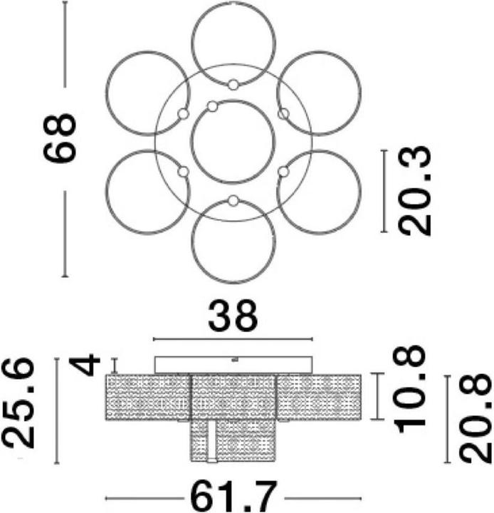 Immagine prodotto Nova Luce Luci a soffitto (2100 lm)