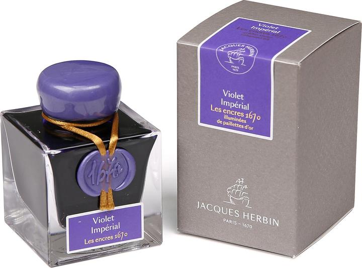 Actual product image Herbin Bottle 50ml ink1670 (Inkwell, Violet)