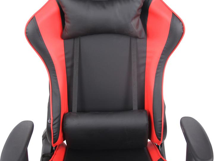 Produktbild Swisshandel24 Bürostuhl Sindel Kunstleder, schwarz/rot (48 - 58 cm)