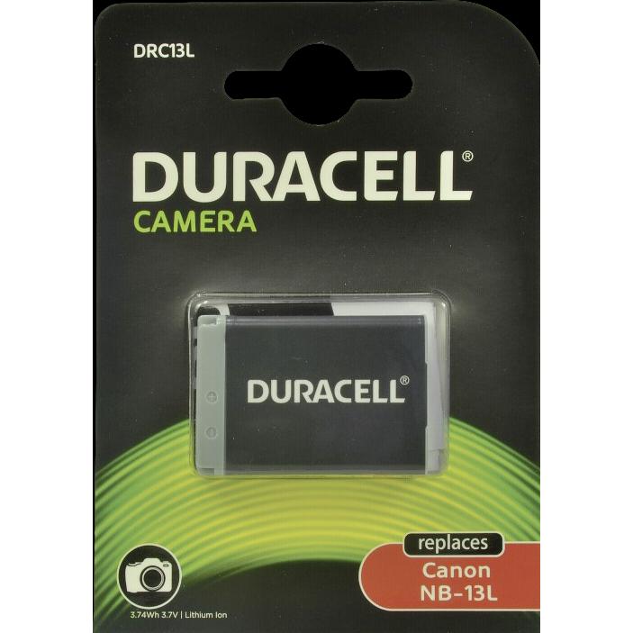 Duracell Li-Ion Akku 1010 mAh für Canon NB-13L (Akku), Kamera Stromversorgung, Schwarz
