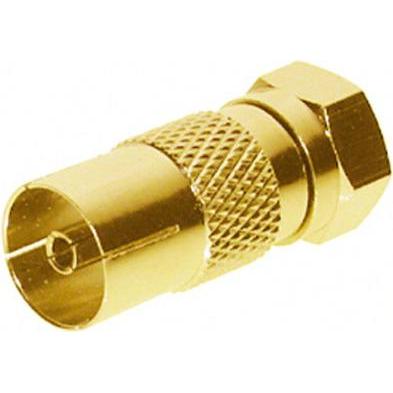 Shiverpeaks -BASIC-S--IEC-Buchse auf F-Stecker, vergoldet (Antennenkabel), Antennenkabel