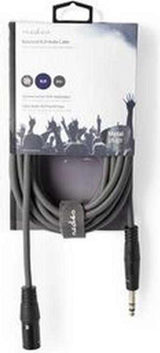 Actual product image Nedis Audio cable XLR compensated, 3-pin, male - XLR (5 m, XLR Cables)