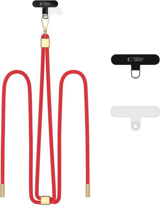 Tech-Protect C2S Rope Crossbody Strap Leash - Red