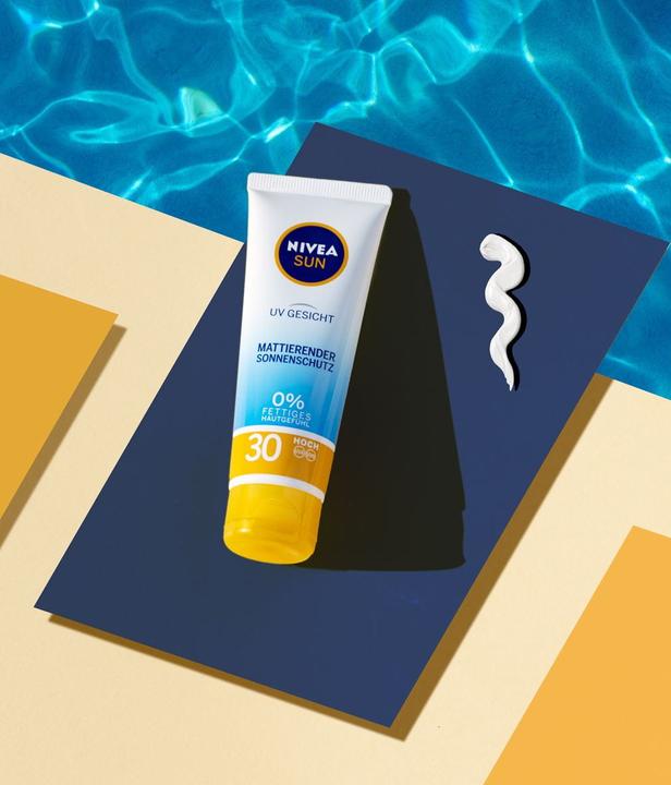 Actual product image NIVEA Sun, sunscreen for face, SPF 30, 50 ml (Sun cream face, SPF 30, 50 ml)