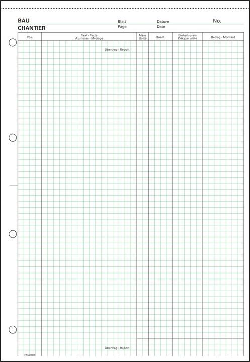 Produktbild Favorit Devis-Ausmassblock (100x)