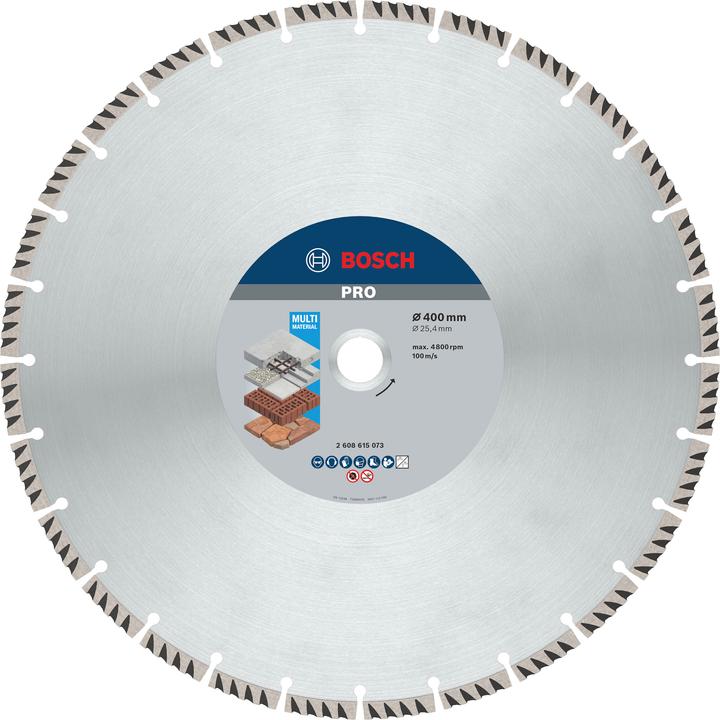 Immagine prodotto Bosch Professional Zubehör Disco diamantato PRO Multi Material, 400 x 25,4 mm