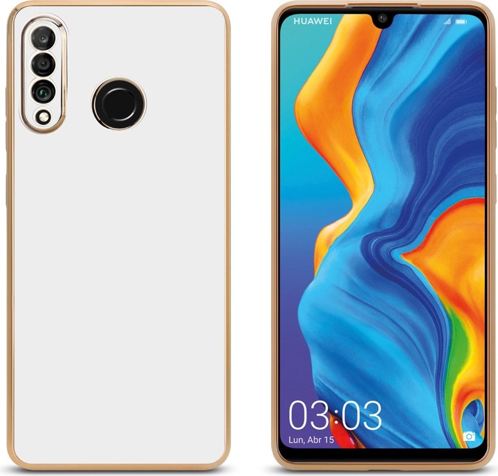 Actual product image Cadorabo Case for Huawei P30 LITE in TPU with camera protection LM130 Style (Huawei P30 Lite)