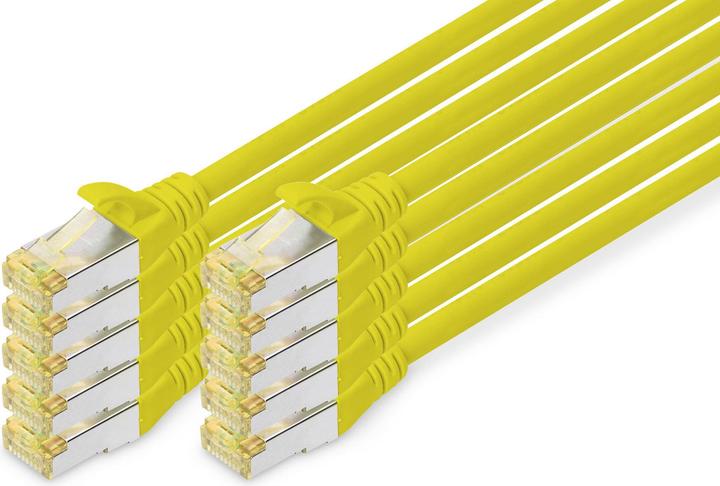 Actual product image Digitus CAT 6A S/FTP patch cord, 10 pieces (S/FTP, CAT6a, 2 m)