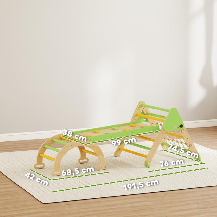 Produktbild Aiyaplay Klettergerüst Indoor Pappelkern, Kiefernfuniersperrholz Grün