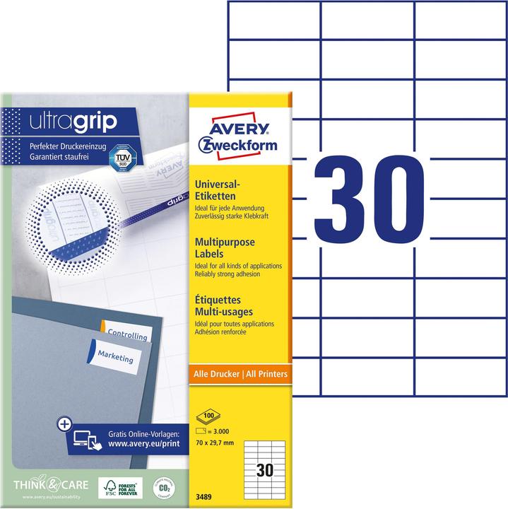 Productafbeelding Avery Universele etiketten