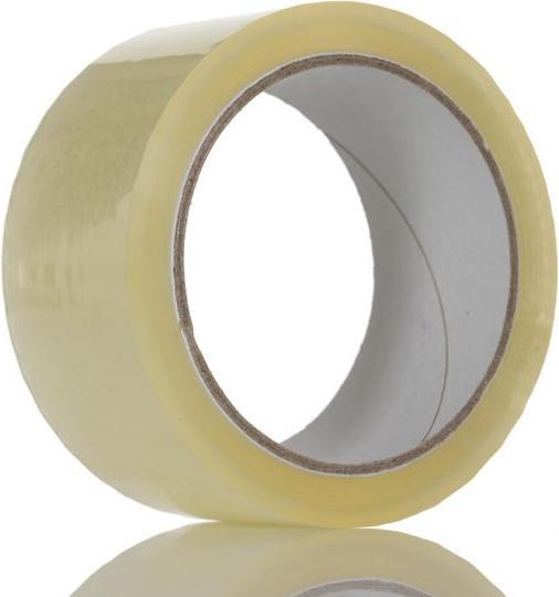 Produktbild RS PRO Paketband, Polypropylen, Transparent, Stärke 0.054mm, 48mm x 66m (48 mm)
