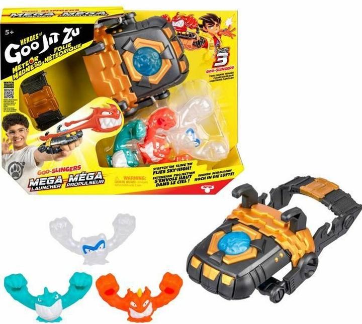 Produktbild Moose Heroes of Goo Jit Zu Meteor Madness Dehnabre Figuren Zubehör Set Goo Slingers Mega Launcher 11 cm