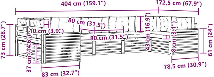 Produktbild vidaXL Sofagarnituren
