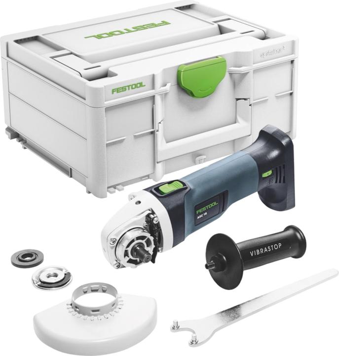Actual product image Festool AGC 18-125 EB-Basic cordless angle grinder 18 V 125 mm brushless + 2x rechargeable battery 4.0 Ah + (125 mm)