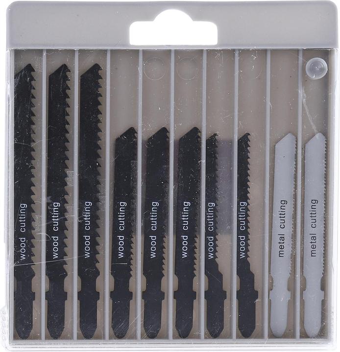 RS PRO 10 piece T-shank HSS jigsaw blade set