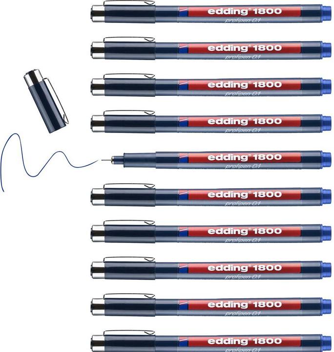 Immagine prodotto Edding Profipen 1800 Fibre Plotter (Blu, 1 x)