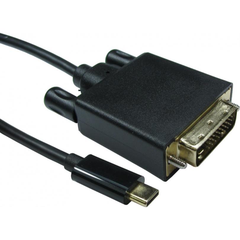 Cables Direct CDL USB C TO DVI 4k 30HZ 5MTR (5 m), Video Kabel