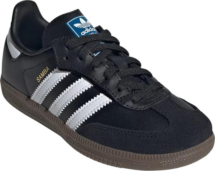 Image du produit Adidas Samba OG Schuhe mit elastischen Schnürsenkeln – Kinder Schwarz (32)