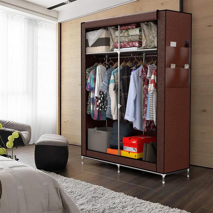 Image du produit Intirilife Armoire 108x45x170 cm en BIBER BRAUN (108 x 45 x 170 cm)