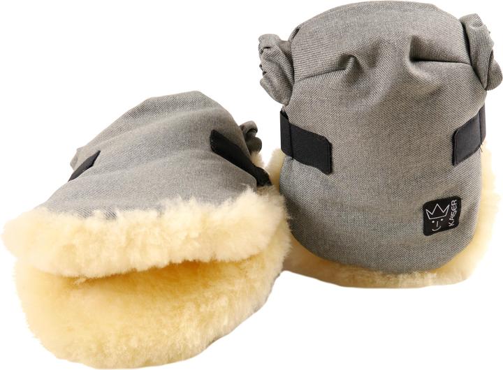 Produktbild Kaiser Baby Handwärmer Lammfell TWOOLLY Grau/Melange