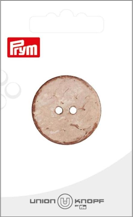 Actual product image Prym Coconut buttons 30 mm, 1 piece, light brown