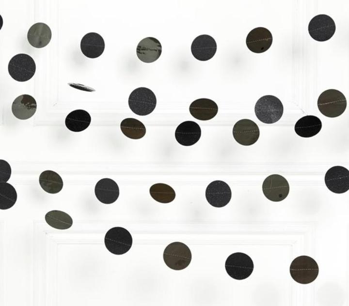 Image du produit Amscan Guirlandes à suspendre Scintillant noir 6p. (6 pcs)