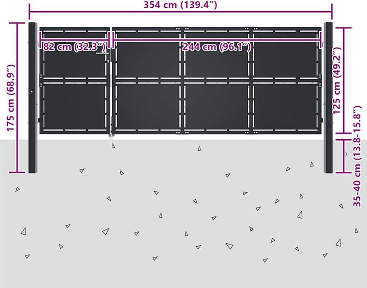 Produktbild vidaXL Gartentor