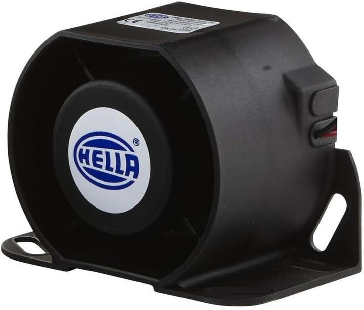 Hella Achteruitrijwaarschuwingssysteem with 87dB(A) Alarm, 1200Hz Frequency, Screw Mount, 159mm Cable
