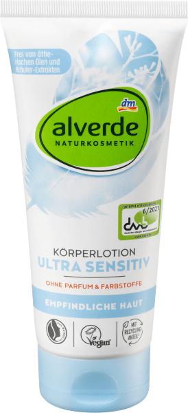 dm alverde Ultra Sensitiv Körperlotion (Körperlotion, 200 ml)