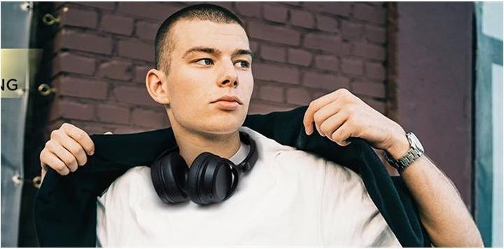 Actual product image JVC HA-S75N-B (ANC, 35 h, Wireless)