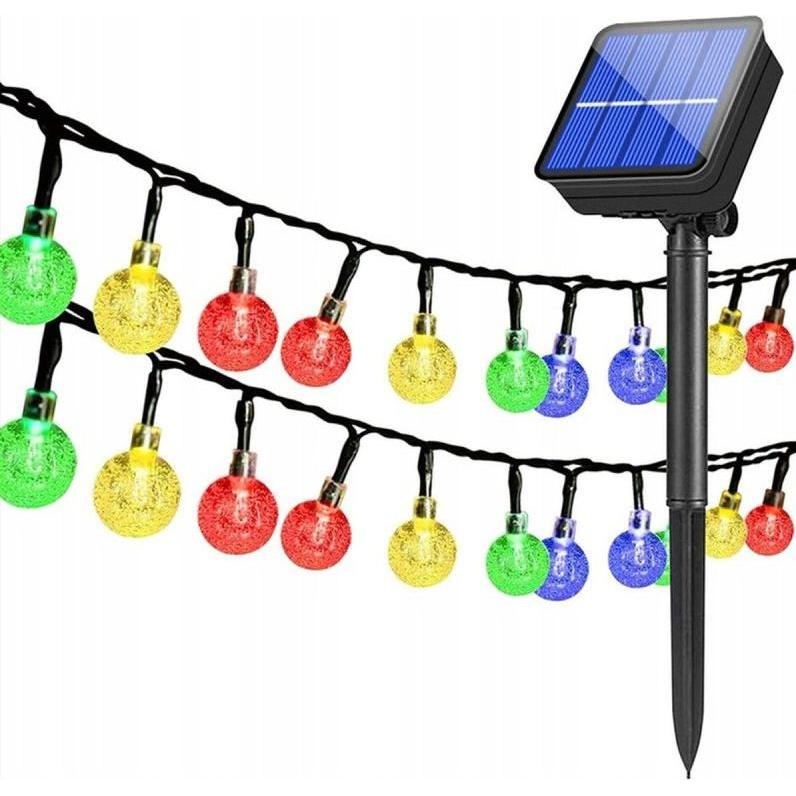 Victoria, Illuminazione esterna, Sport Lampa solarna ogrodowa girlanda łańcuch solarny 4,9m 40led multikolor