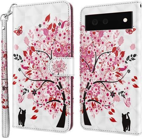 Immagine prodotto Cover-Discount Google Pixel 6 - Custodia Glitter Effect Tree Pink (Google Pixel 6)