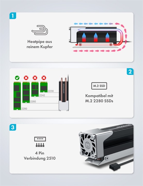 Image du produit Graugear G-M2HS03-F