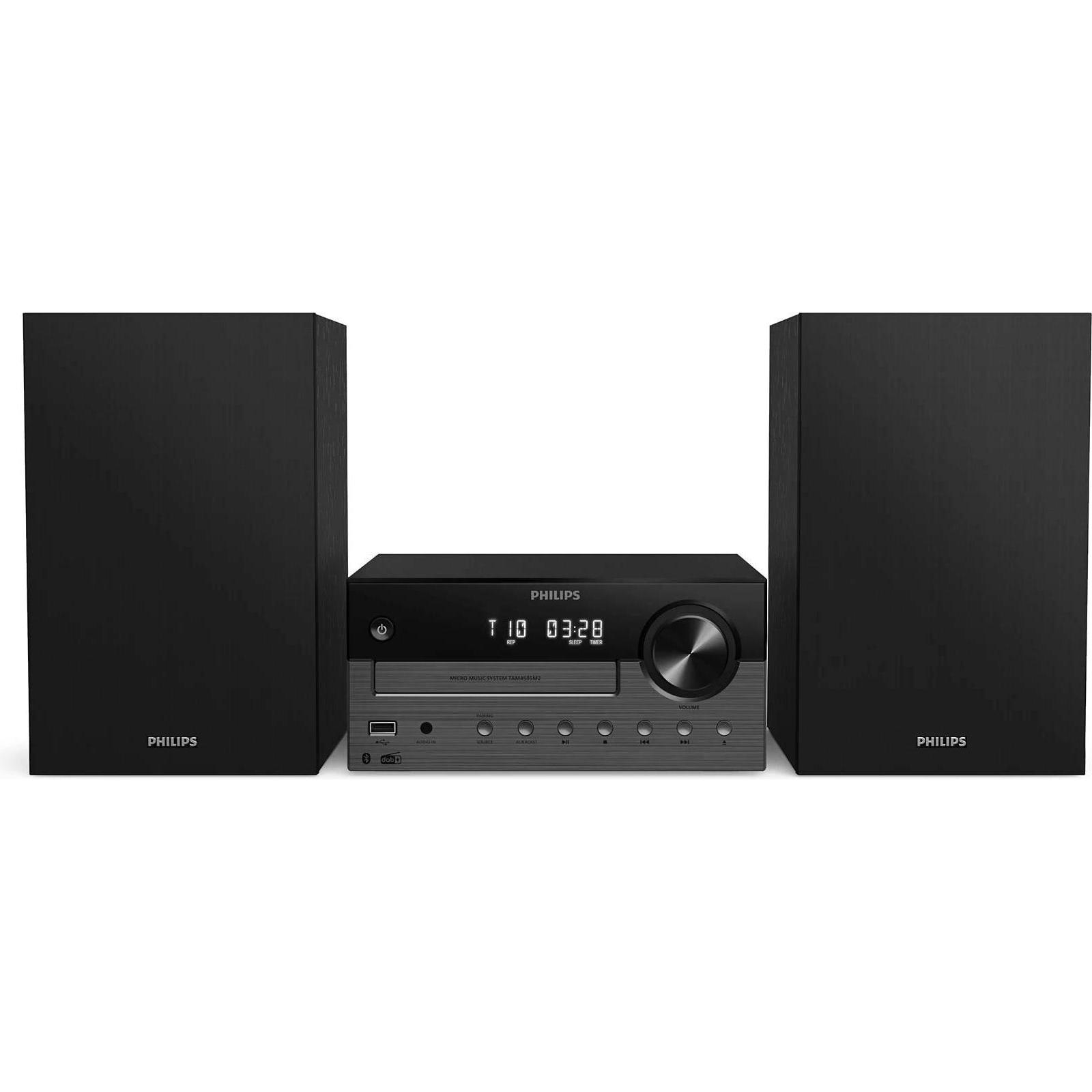 Philips TAM4505M2/12 (Bluetooth, CD Player, 1x 80 W), Stereoanlage, Schwarz, Grau