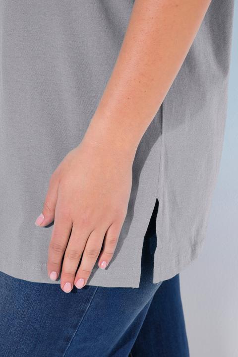 Produktbild Ulla Popken T-Shirt, V-Ausschnitt, Relaxed, Halbarm (42, 44)
