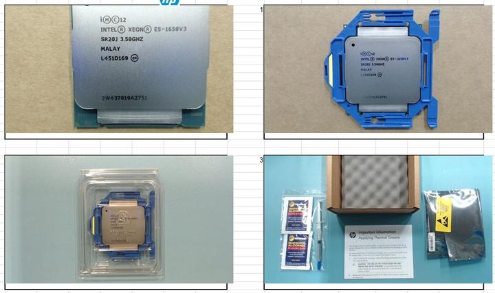 Image du produit HPE Intel Xeon E5-1650 V3 six coeurs (LGA 2011-v3, 3.50 GHz, 6 -Core)