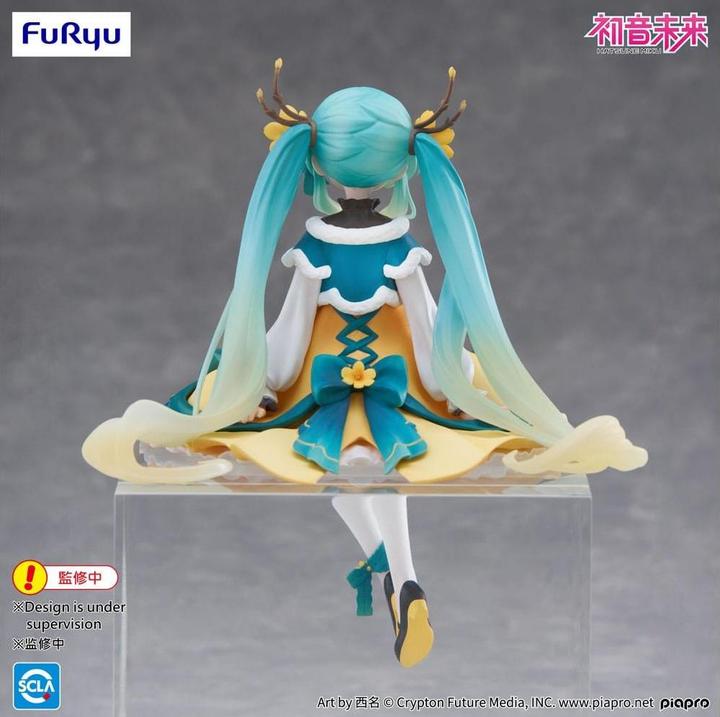 Actual product image Furyu Hatsune Miku Noodle Stopper PVC Statue Hatsune Miku 2025 Chinese New Year Ver. 14 cm